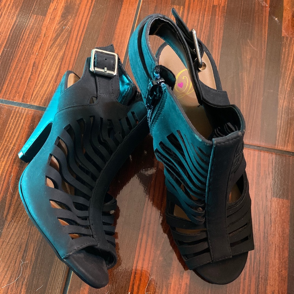 black high heels